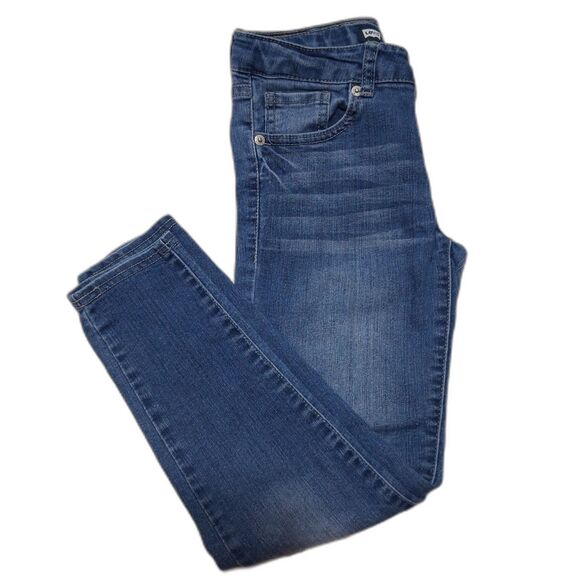 Levi's Girls Cropped Denim Legging Size 10 Reg Adjustable Waist - Picture 1 of 15